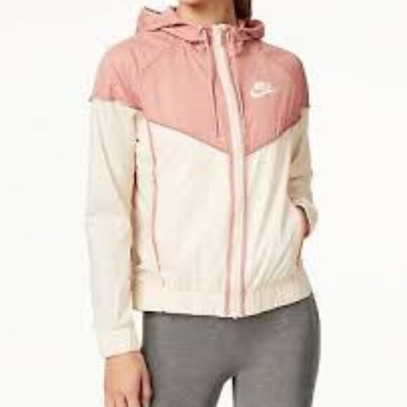 Nike Women's  Windrunner Hooded Zip Up Jacket  Pink  Size S - Picture 1 of 8